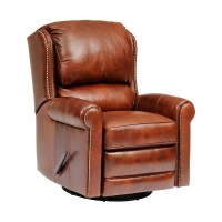 upholstered swivel reclining chair