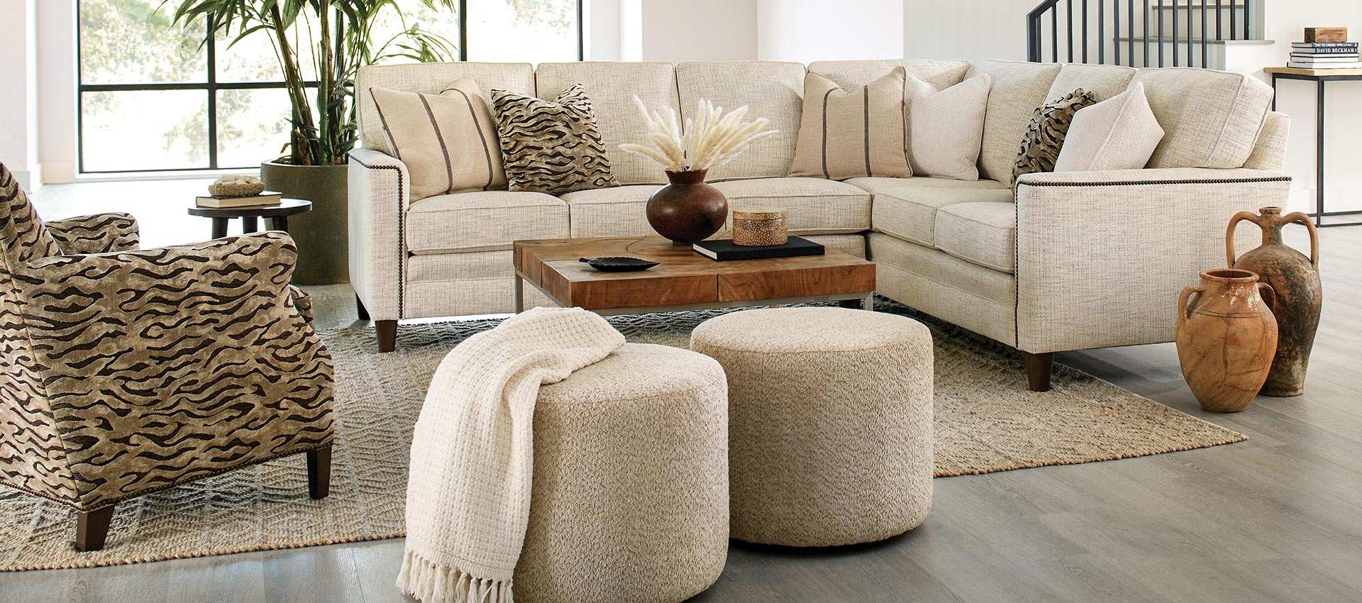 fabric sectional from smith brothers