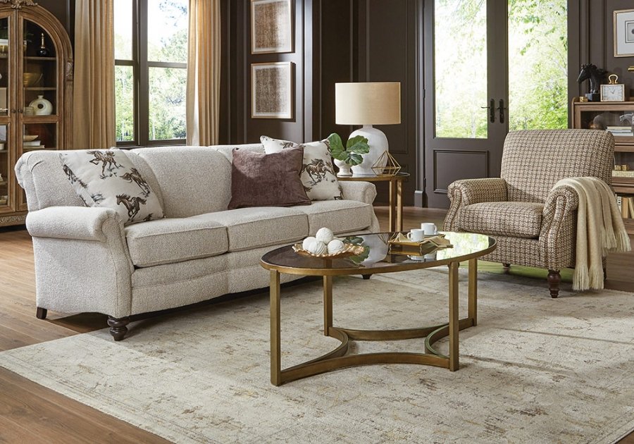 383 | Fabric Sofa with Chair