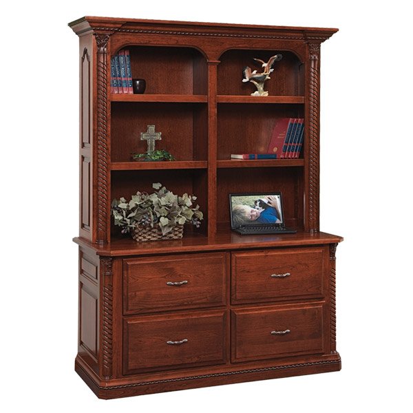 212-41 | Double Lateral File and Bookshelf 