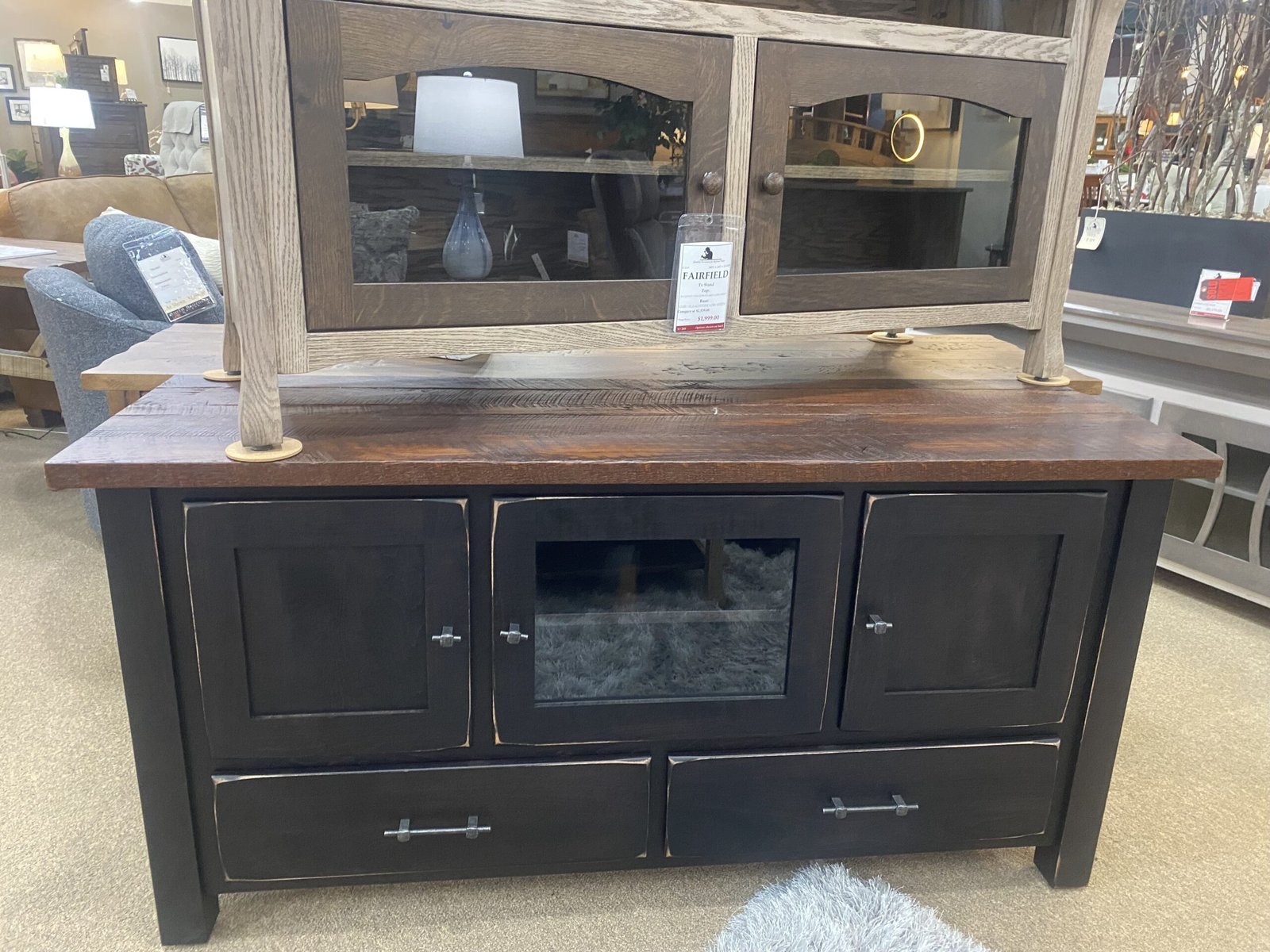 RBW-6030 LAN | Reclaimed Barnwood TV Stand