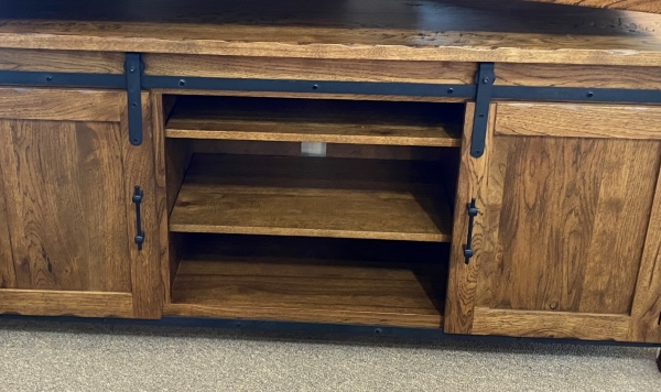 HHD-7030 LAN | Hand Hewn Barndoor TV Stand