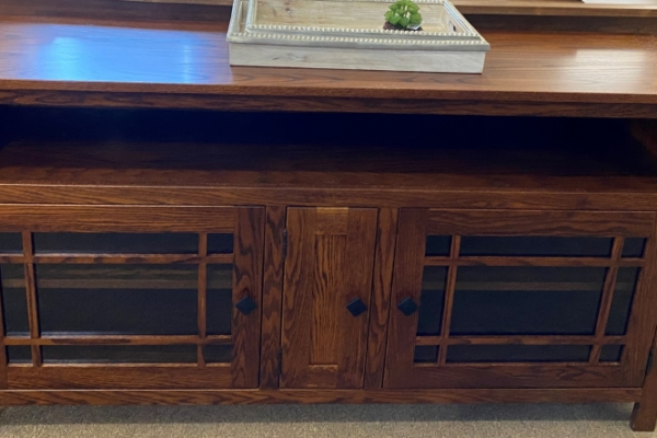 3014 LOU | Mission Grid TV Stand