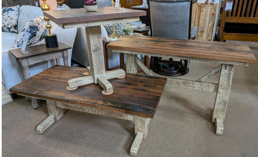 12-Set PAT | Reclaimed Trestle Occasional Set