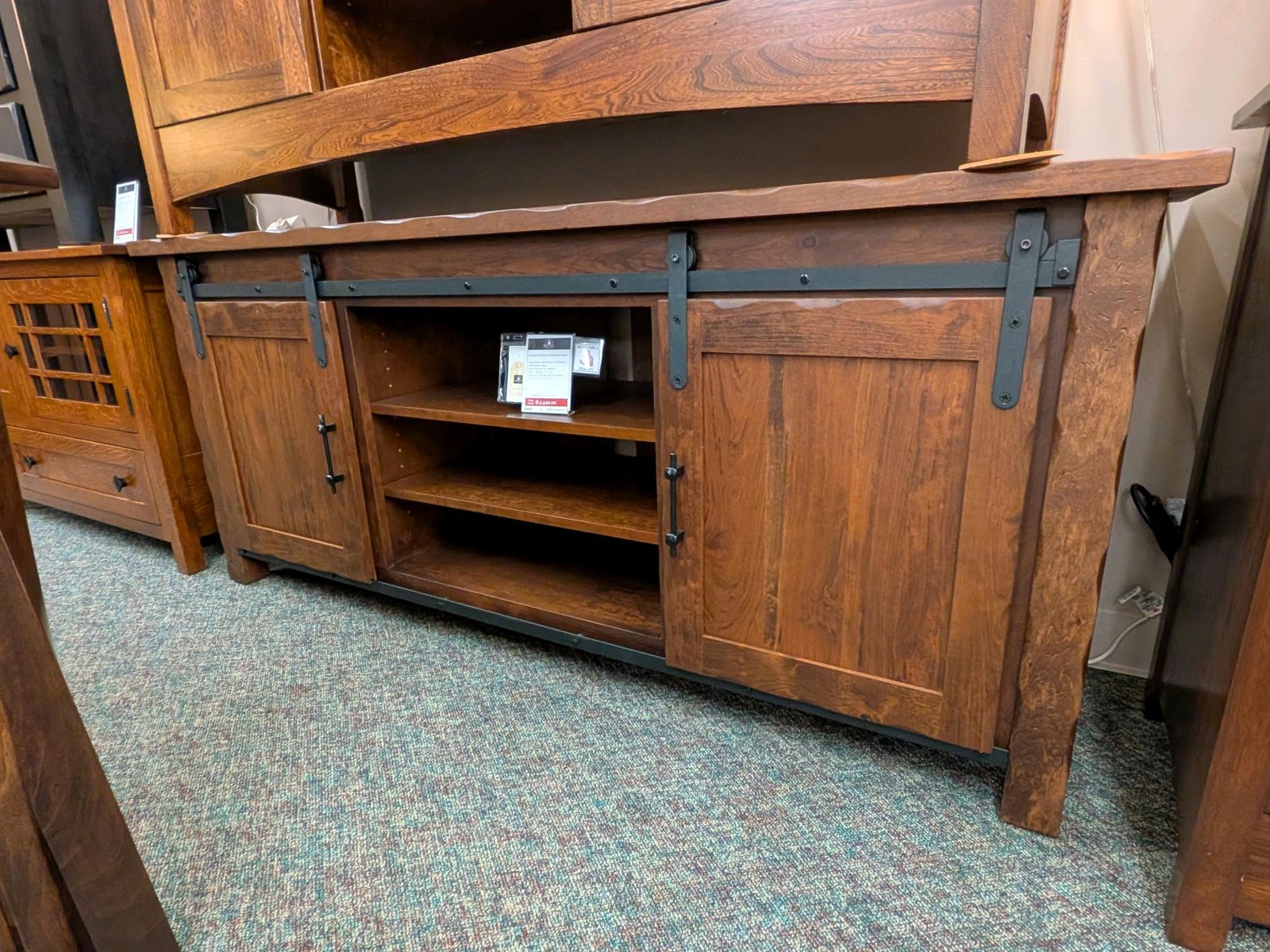 HHD-7030 LAN | Hand Hewn Barndoor TV Stand