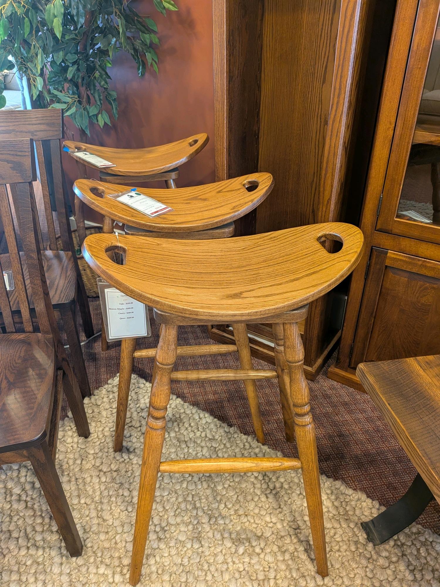 37 | Saddle Swivel Barstools
