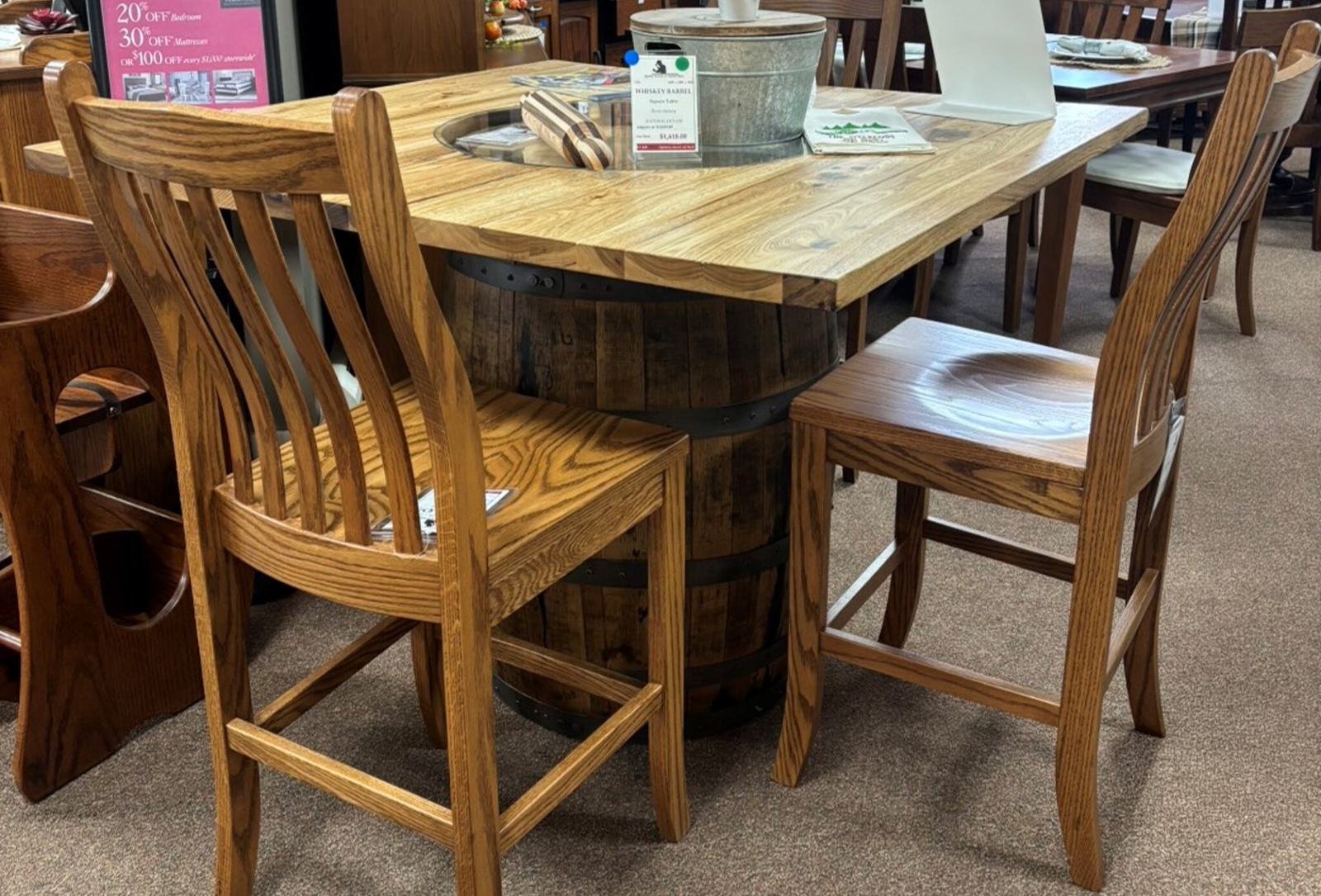 153 | Whiskey Barrel Table