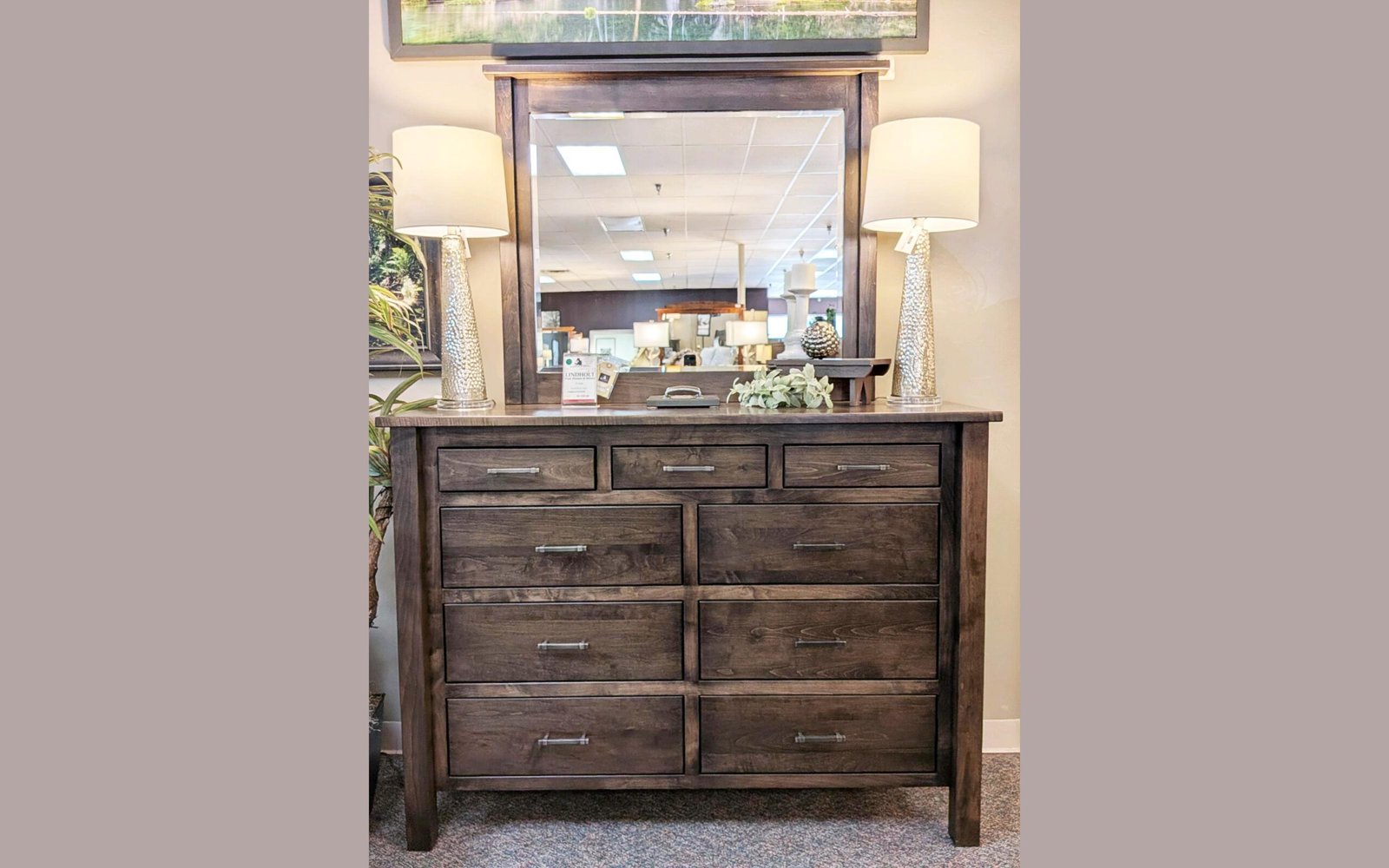 Lindholt High Dresser & Mirror