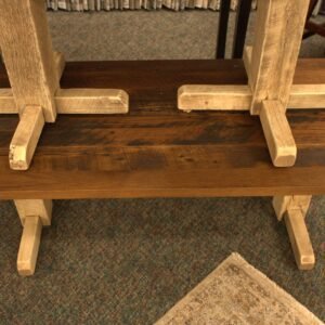 12-C |  Reclaimed trestle style end table