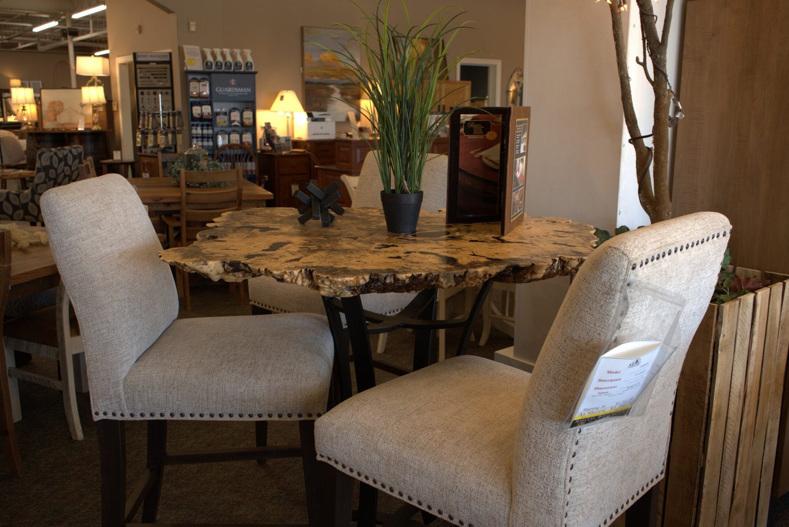 456-103| Live edge pub table