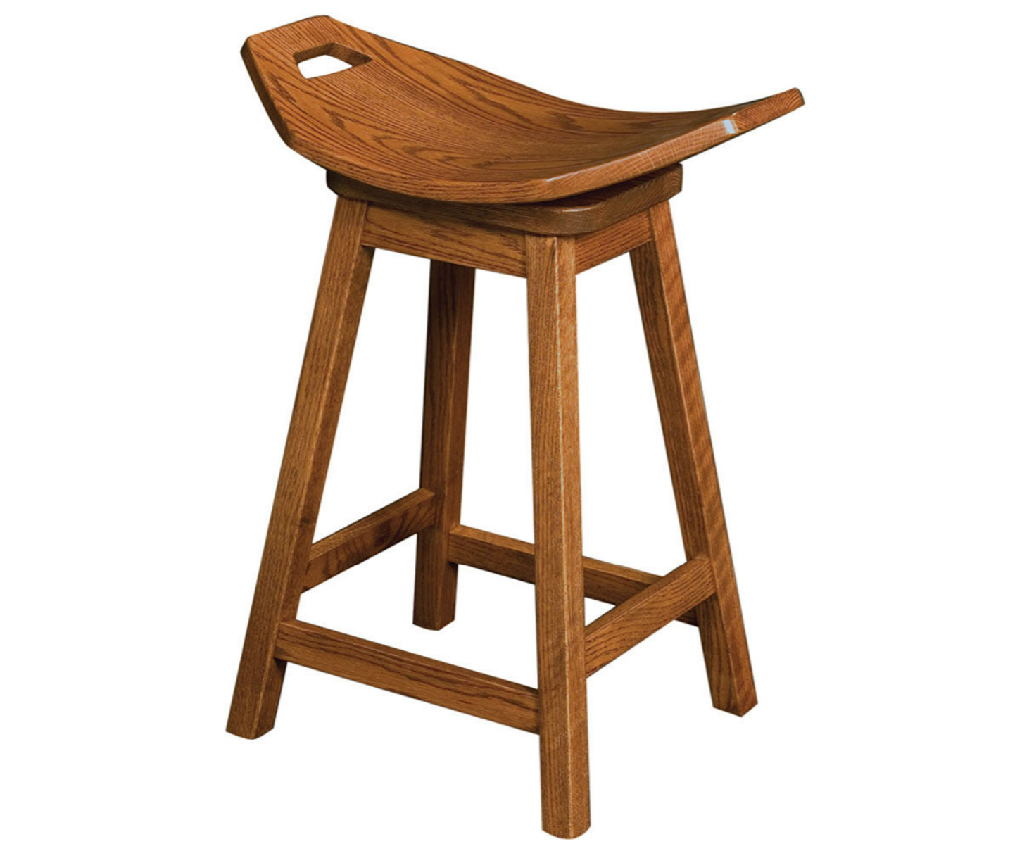 Mission Swivel Saddle Bar Stool