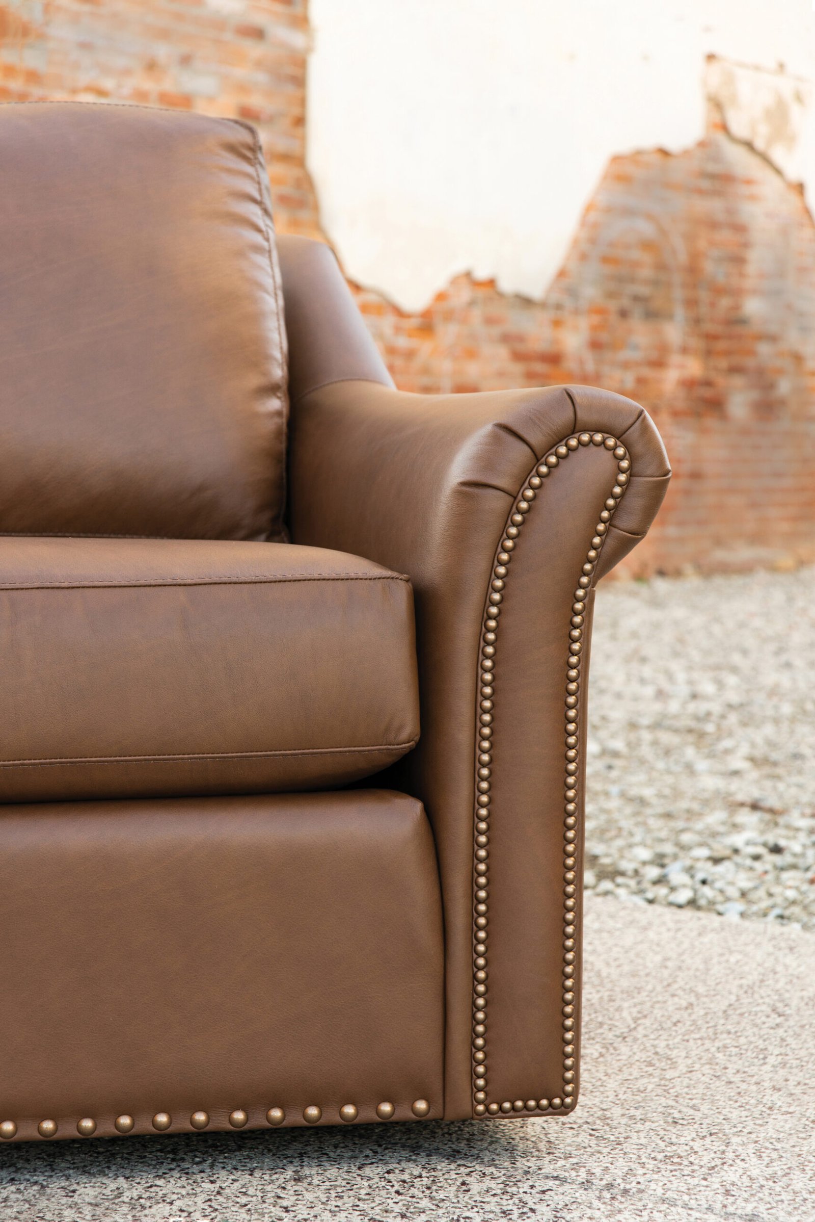 Smith brothers chair with gold detail sold at Millers Furniture