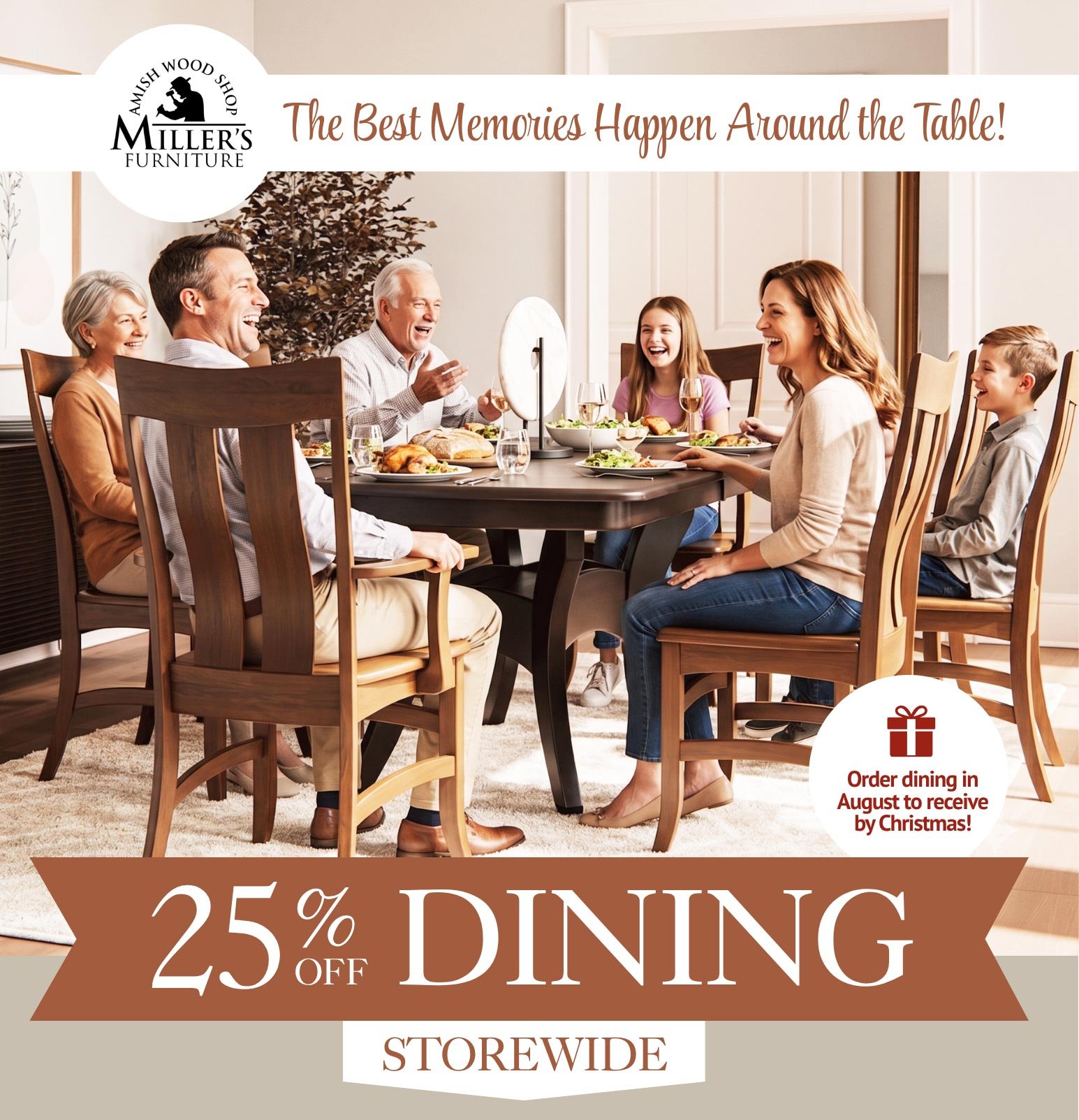 25% Off Dining Storewide