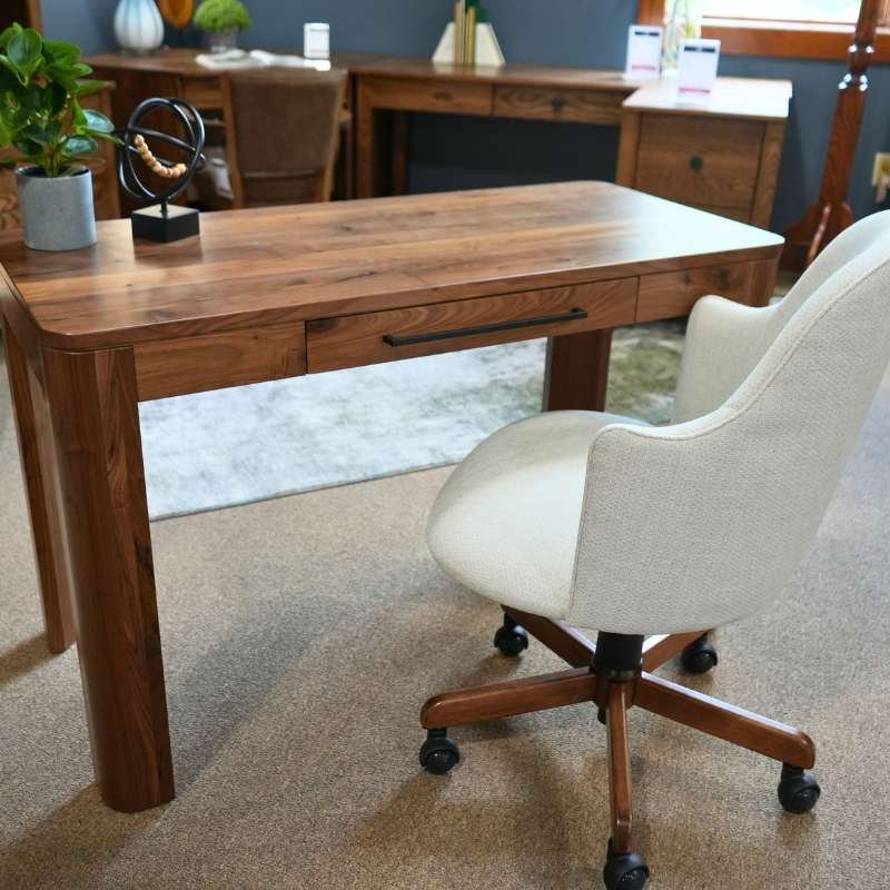 Woodmont writing desk & Reno desk chair New arrival Woodmont writing desk and Reno desk chair now available at Millers Furniture