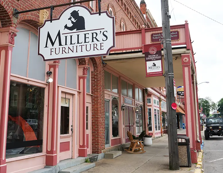 Miller's Furniture Loudonville Showroom near Cleveland, OH