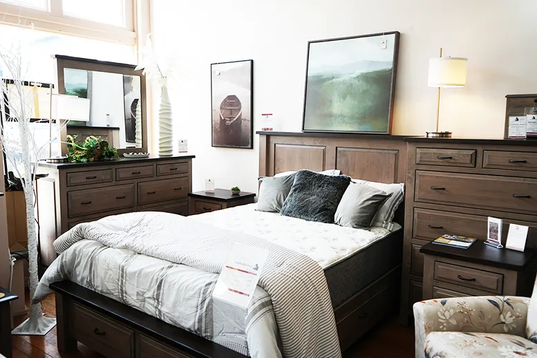Amish-made bedroom collection at Miller's Furniture Loudonville