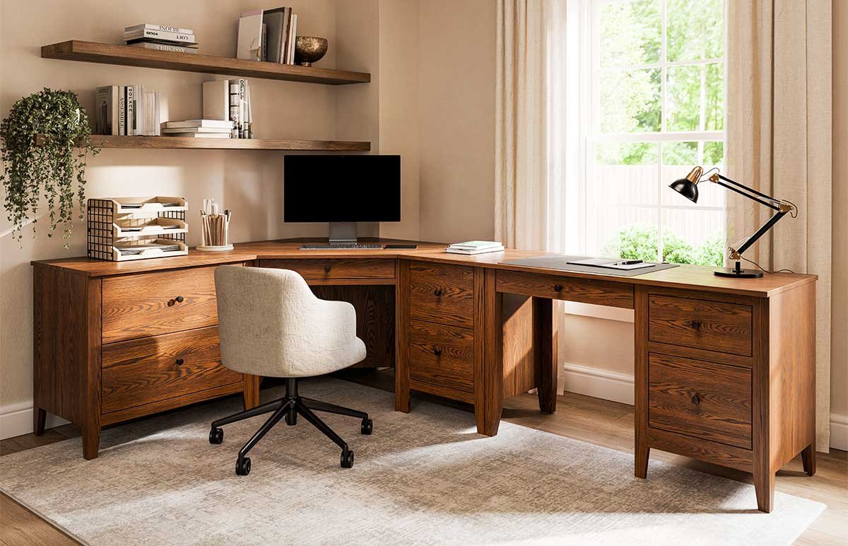 Ashton Corner Desk Collection Available at Miller's Furniture